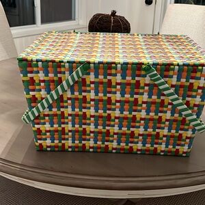 Colorful Woven Storage Basket from Crate & Barrel
